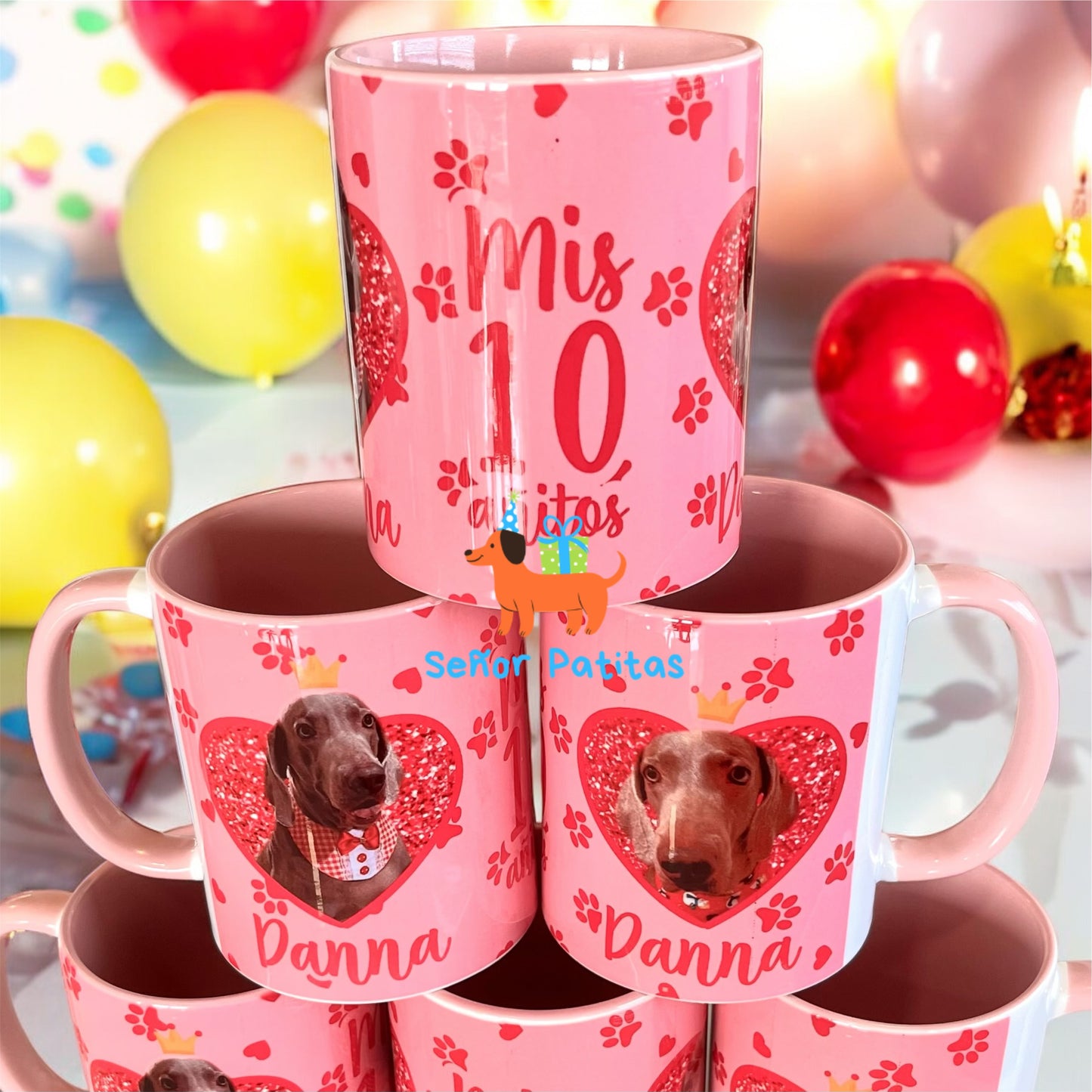 Taza personalizada con interior de colores